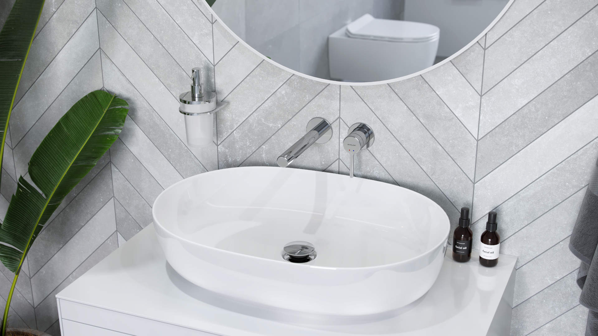 PI bateria umywalkowa podtynkowa komplet