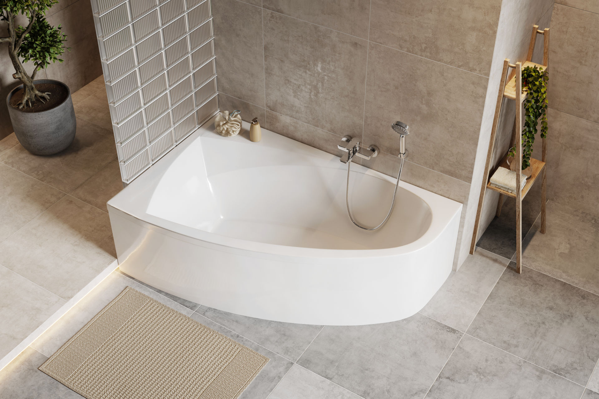 Aquaria Comfort wanna narożna lewa 150X95