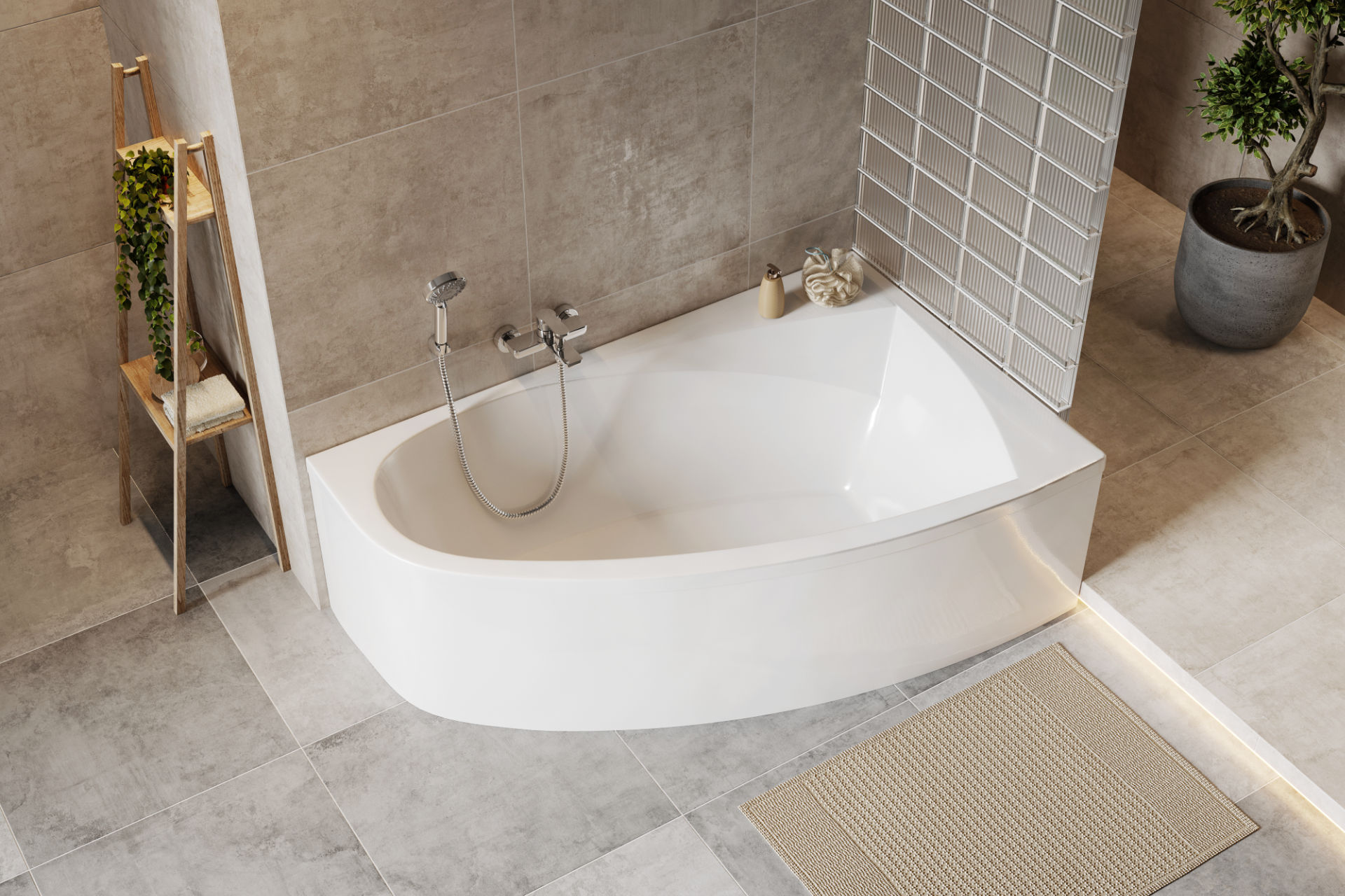 Kameleon wanna narożna prawa 170X110