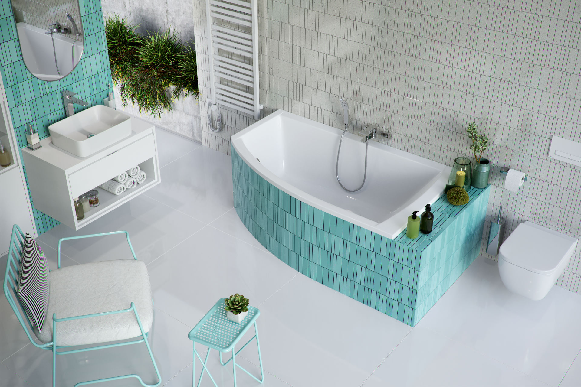 Magnus wanna narożna prawa 160X95