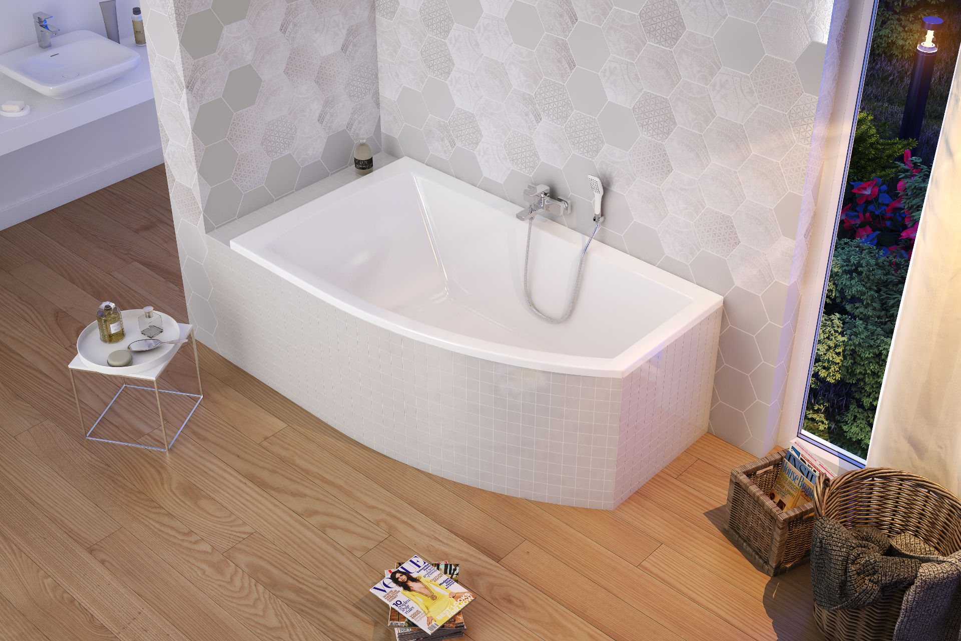 Magnus wanna narożna lewa 160X95