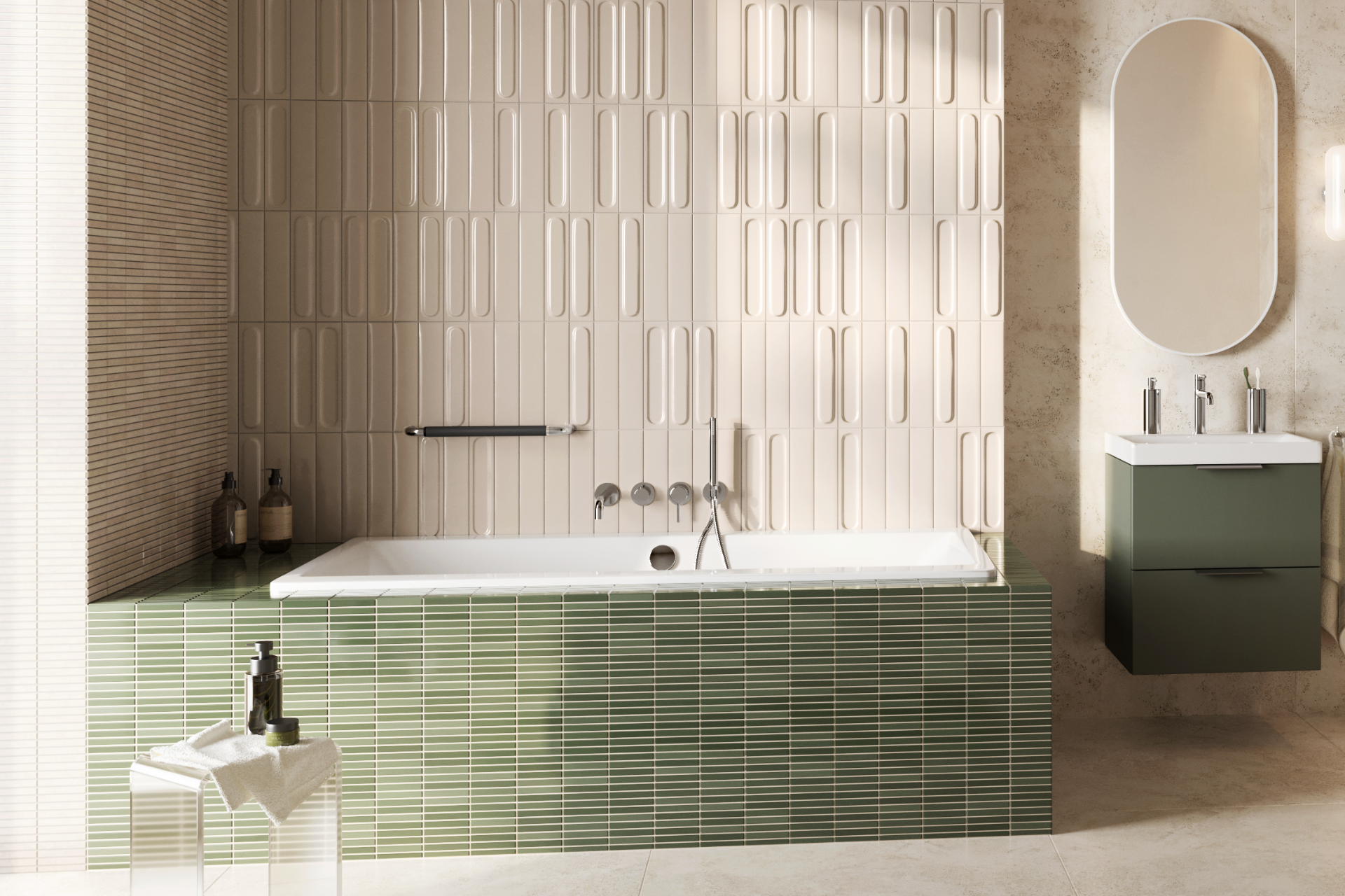 Hendi uchwyt łazienkowy prosty 45 cm, chrom