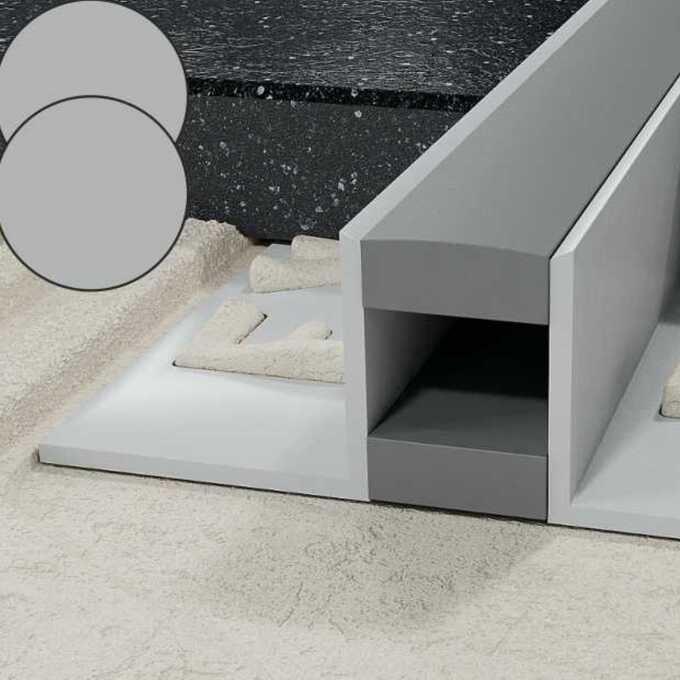 Profil LL dylatacyjny 11,5 mm długość 250 cm PVC szary / szary