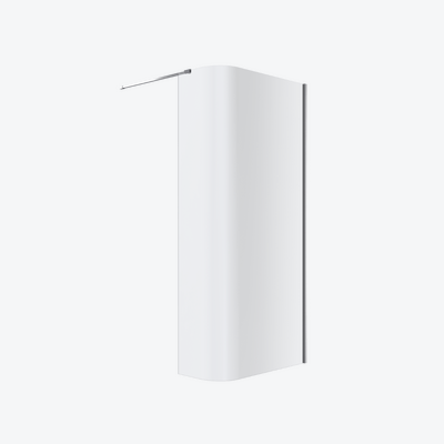 Vidoq walk-in ścianka prysznicowa gięta 83x200 cm, powłoka Clean Control, chrom