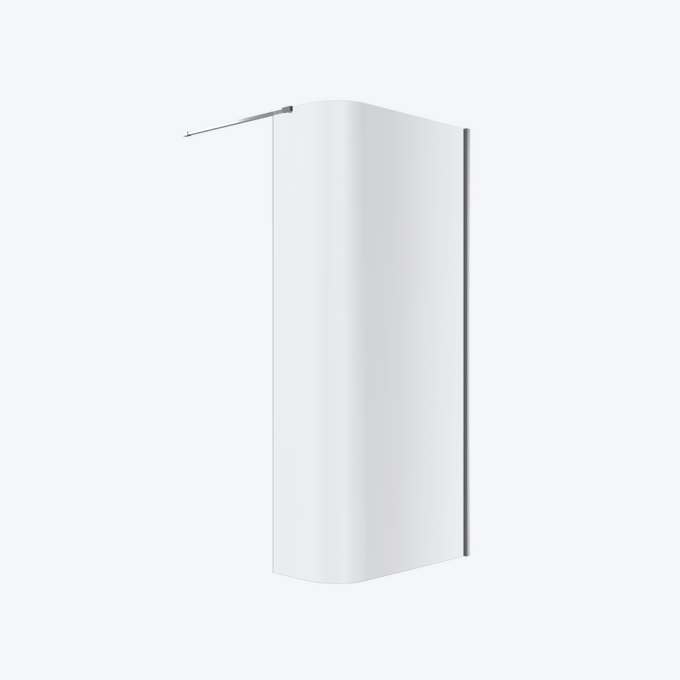 Vidoq walk-in ścianka prysznicowa gięta 83x200 cm, powłoka Clean Control, chrom