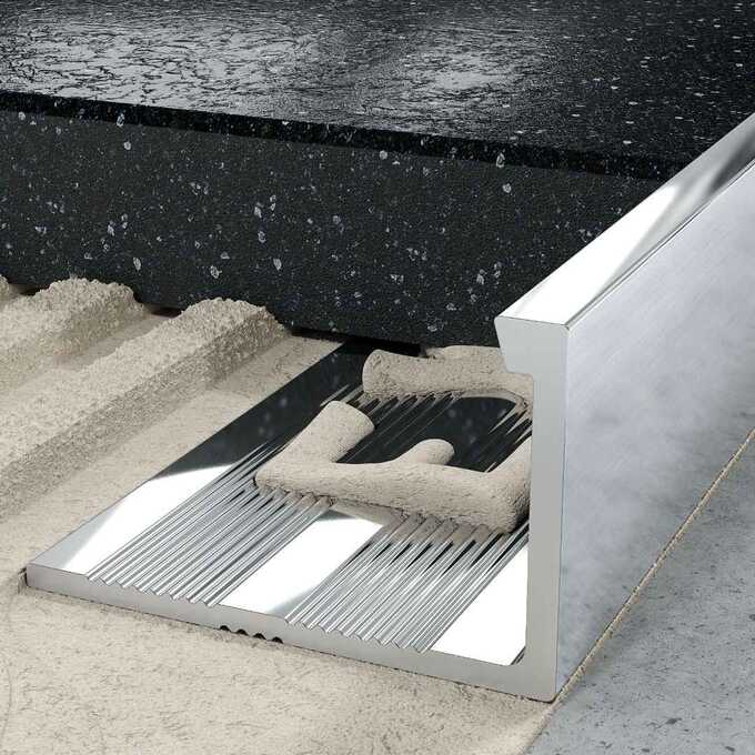 Profil L licowy prosty 12 mm długość 250 cm elektropoler srebrny szczotkowany