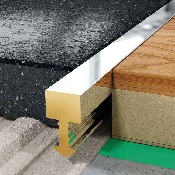 Profil QT fugowy kwadratowy 5 mm długość 200 cm chrom