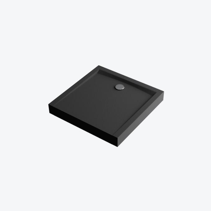 Forma Compact X brodzik kwadratowy czarny 90x90
