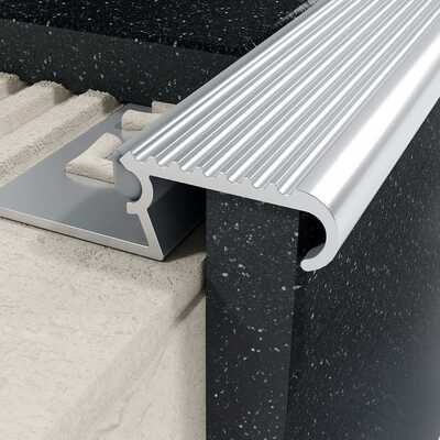 Profil Z schodowy 10 mm, długość 250 cm aluminiowy, surowy