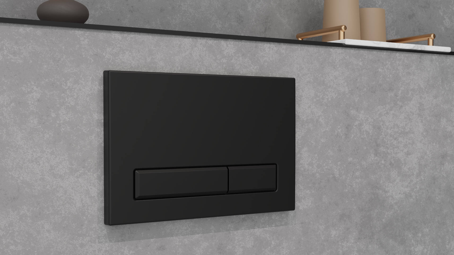 Gravio Przycisk do stelaży Flaro czarny