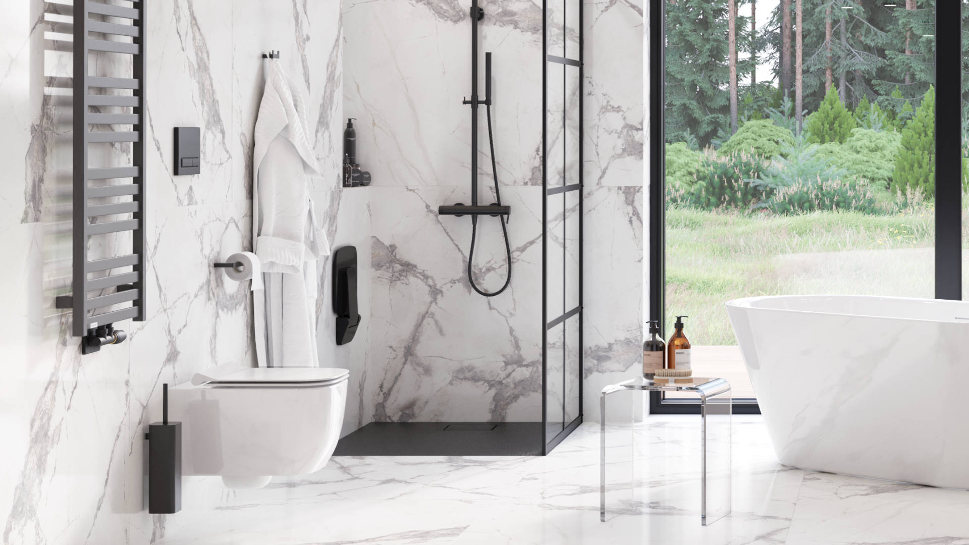 Gravio Przycisk do stelaży Flaro czarny