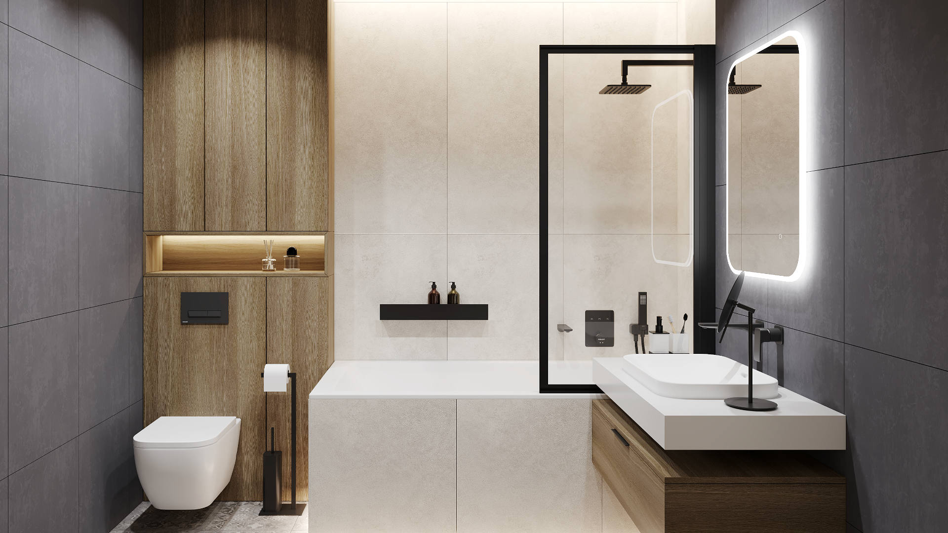 Lumiro Lustro LED 80x60cm Mata Grzewcza