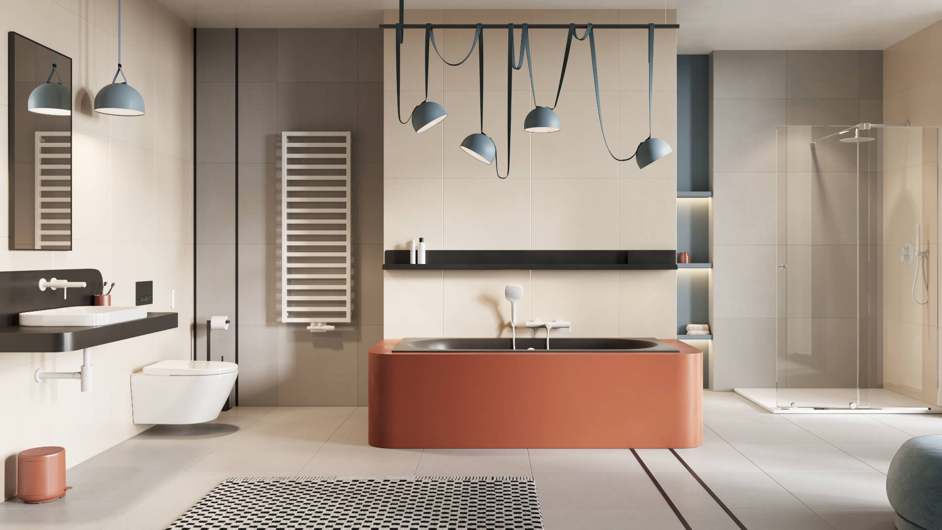 Auris słuchawka prysznicowa 3 funkcyjna, biały mat