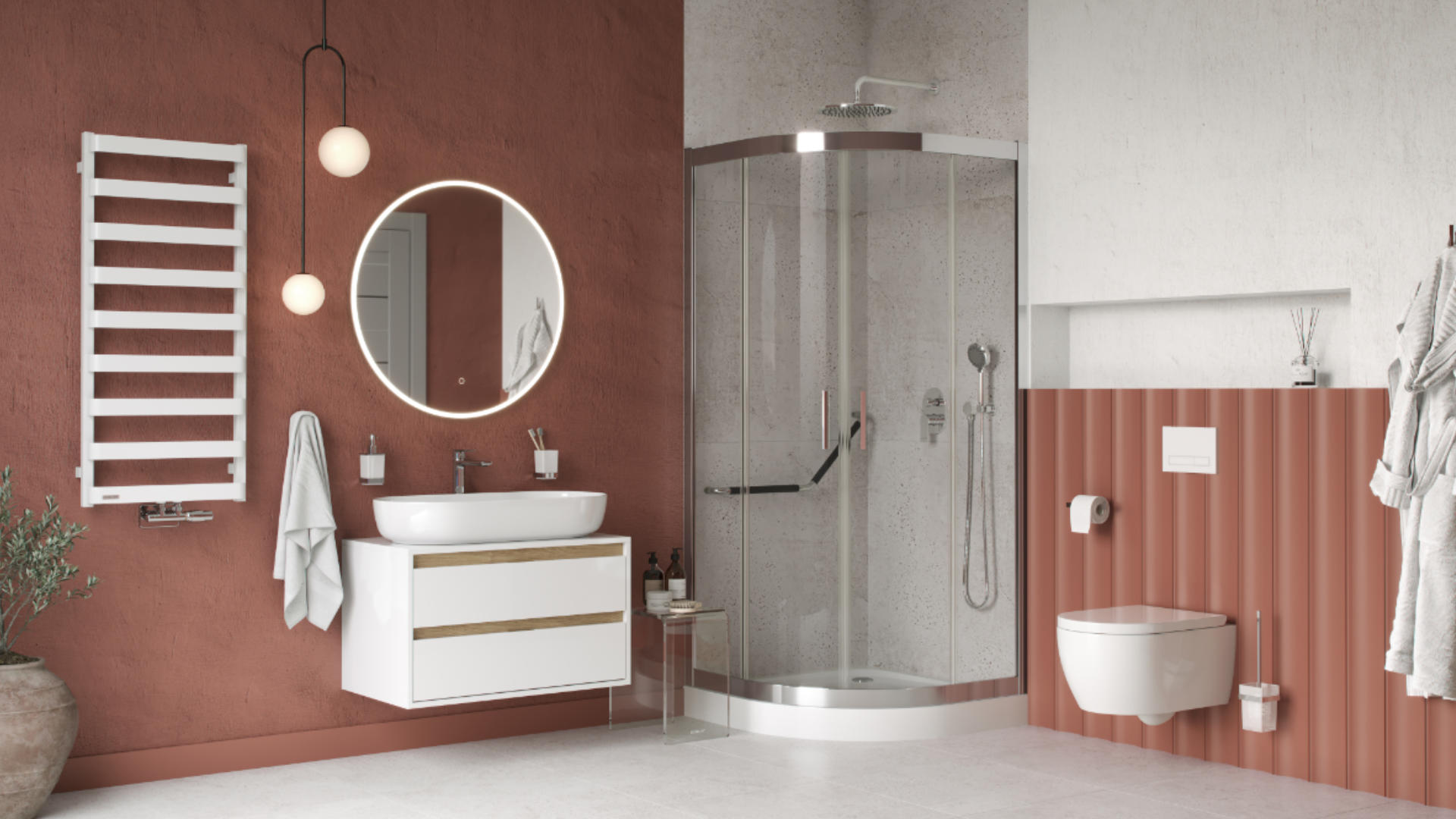 Riko uchwyt na papier, chrom