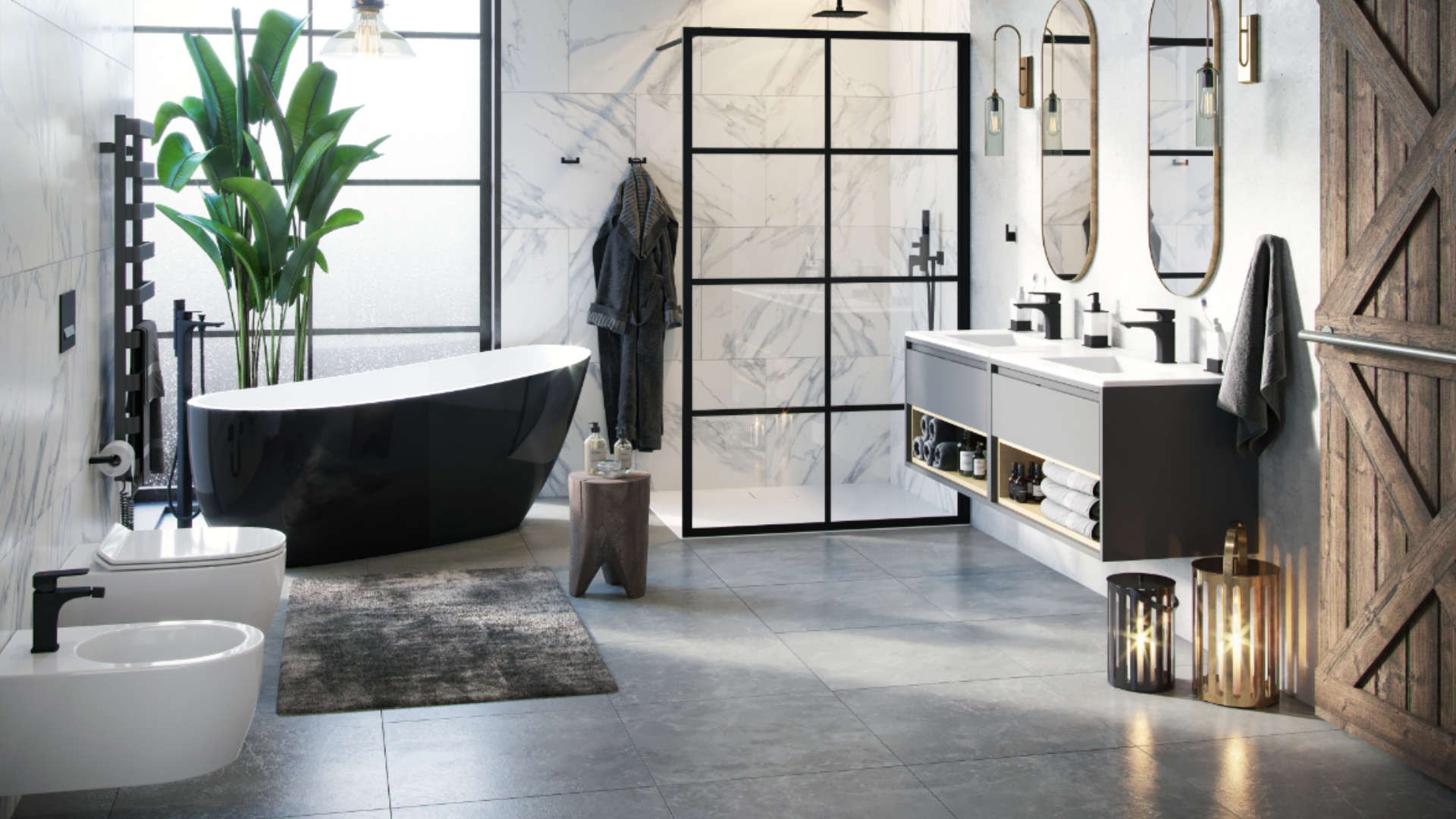 Riko haczyk podwójny, czarny mat