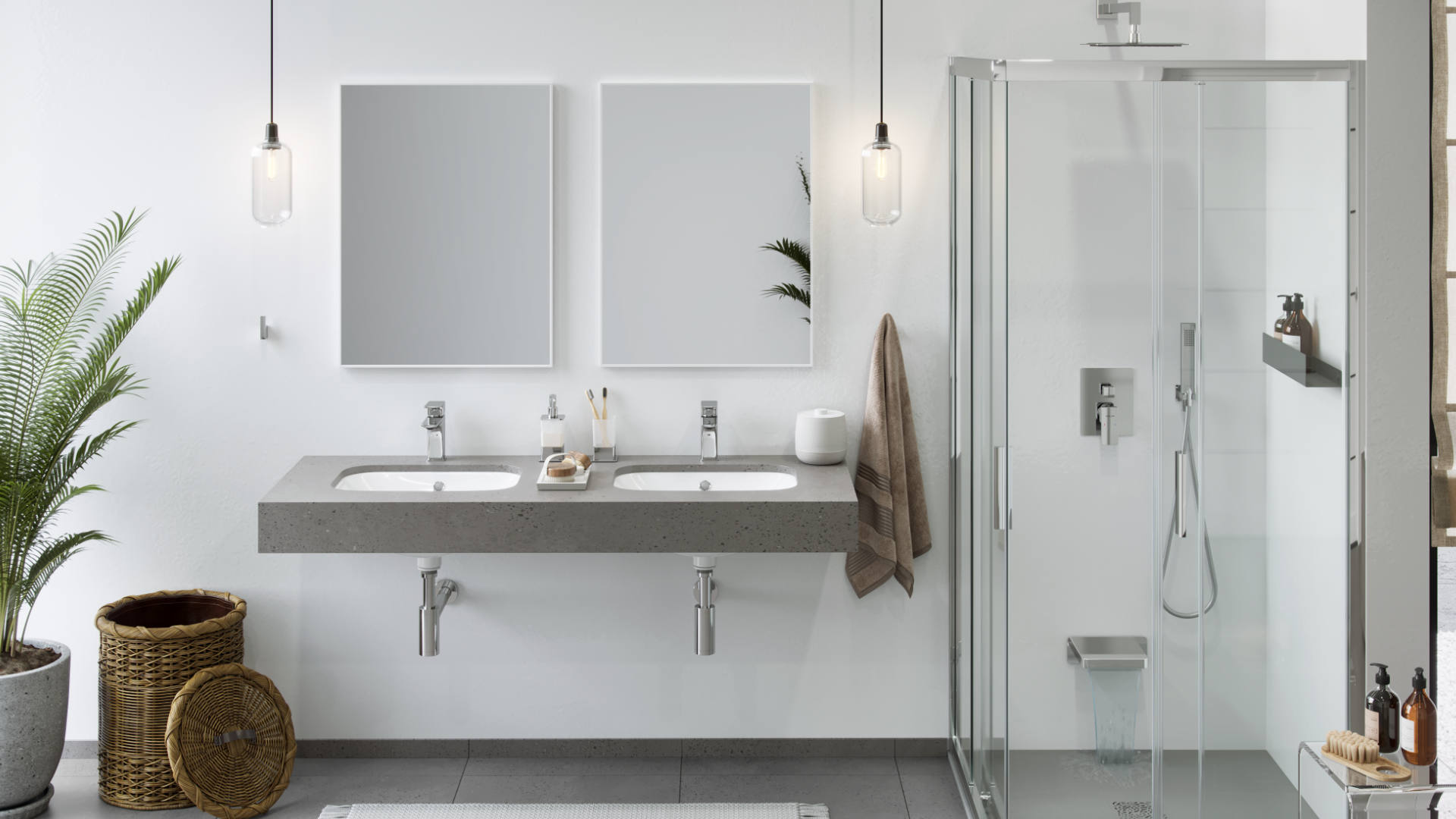 Kuadro Lustro 80x60cm Biały Mat