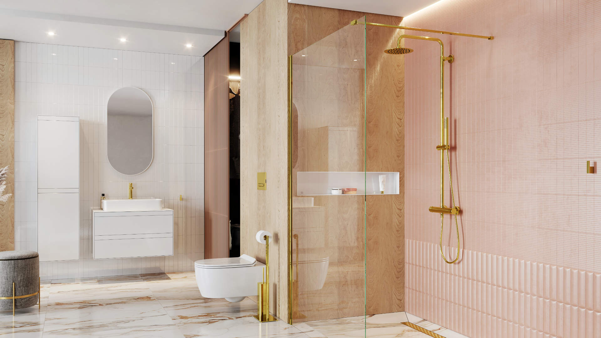 Riko haczyk pojedynczy, złoty połysk