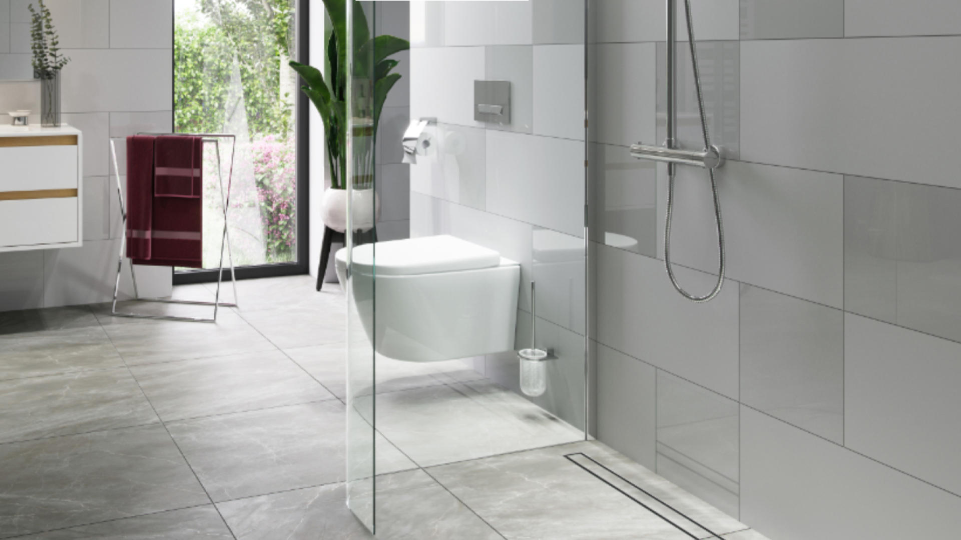 Stilio odpływ liniowy 70 cm z kołnierzem ruszt do wypełnienia płytką, stal nierdzewna