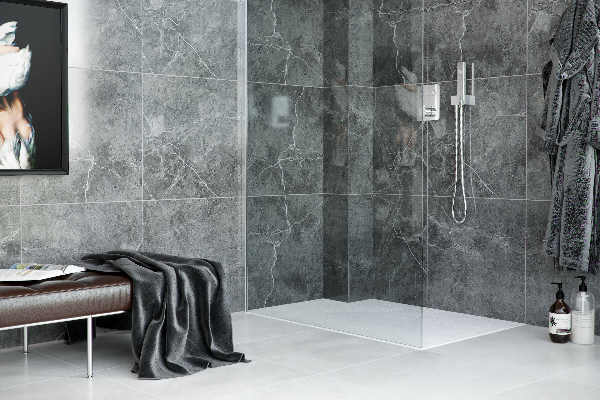 Brodzik LAVANO SLIM 120x80 Biel