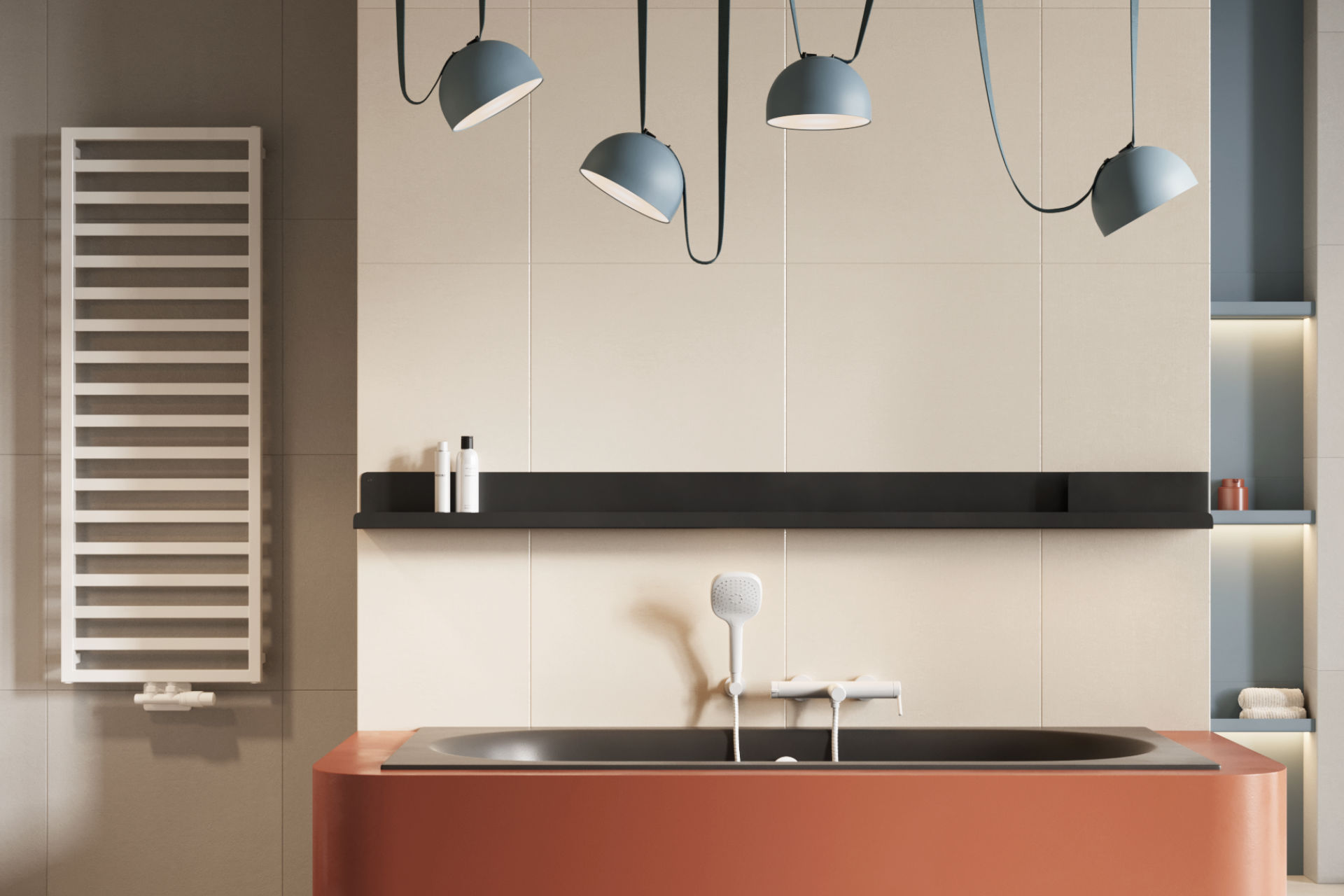 Wąż prysznicowy regular 150 cm, biały mat wiz oceana