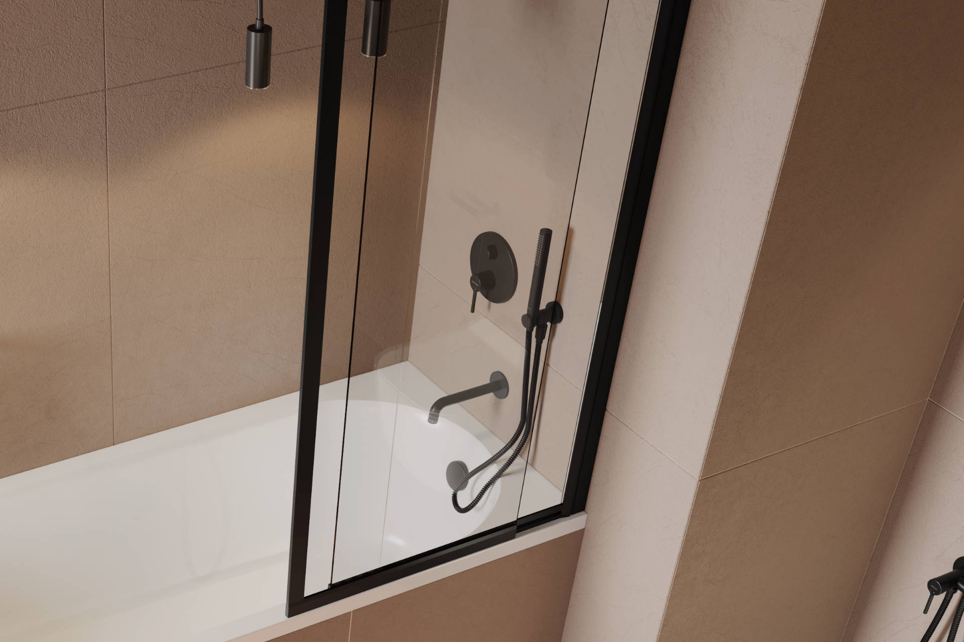 Wąż prysznicowy regular 150 cm, czarny mat wizka