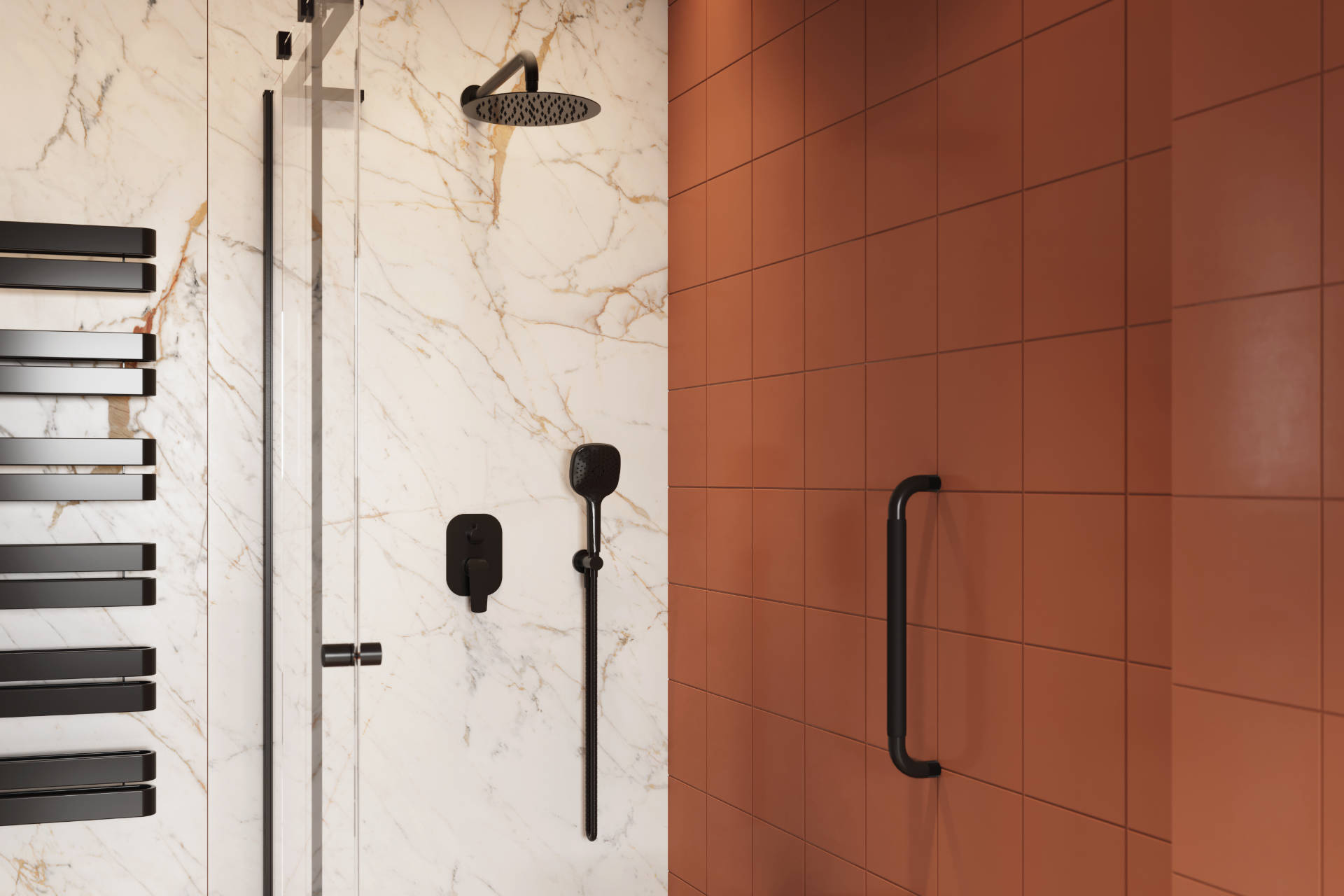 Wąż prysznicowy regular 150 cm, czarny mat wizka prysznic