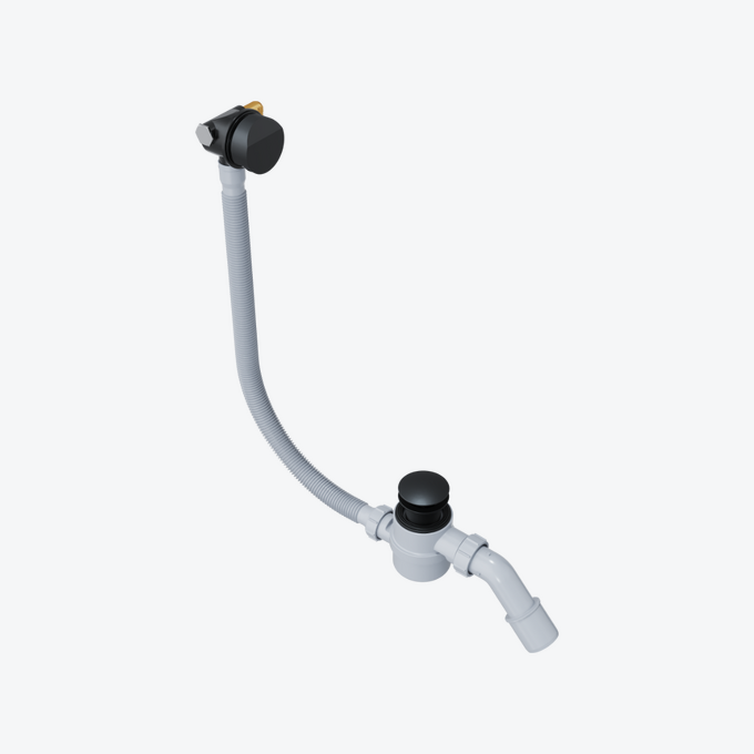 Hover Syfon wannowy z napełnianiem, czarny