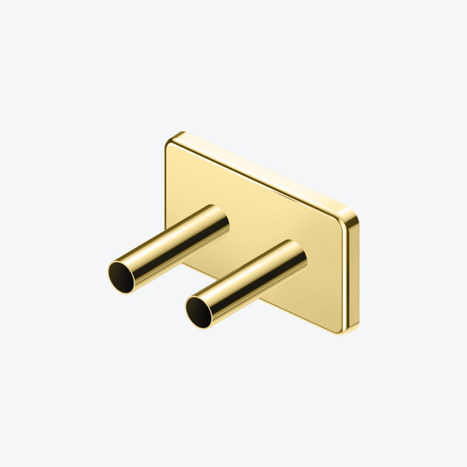 Volaro zestaw maskujący do zaworów grzejnikowych, złoty połysk