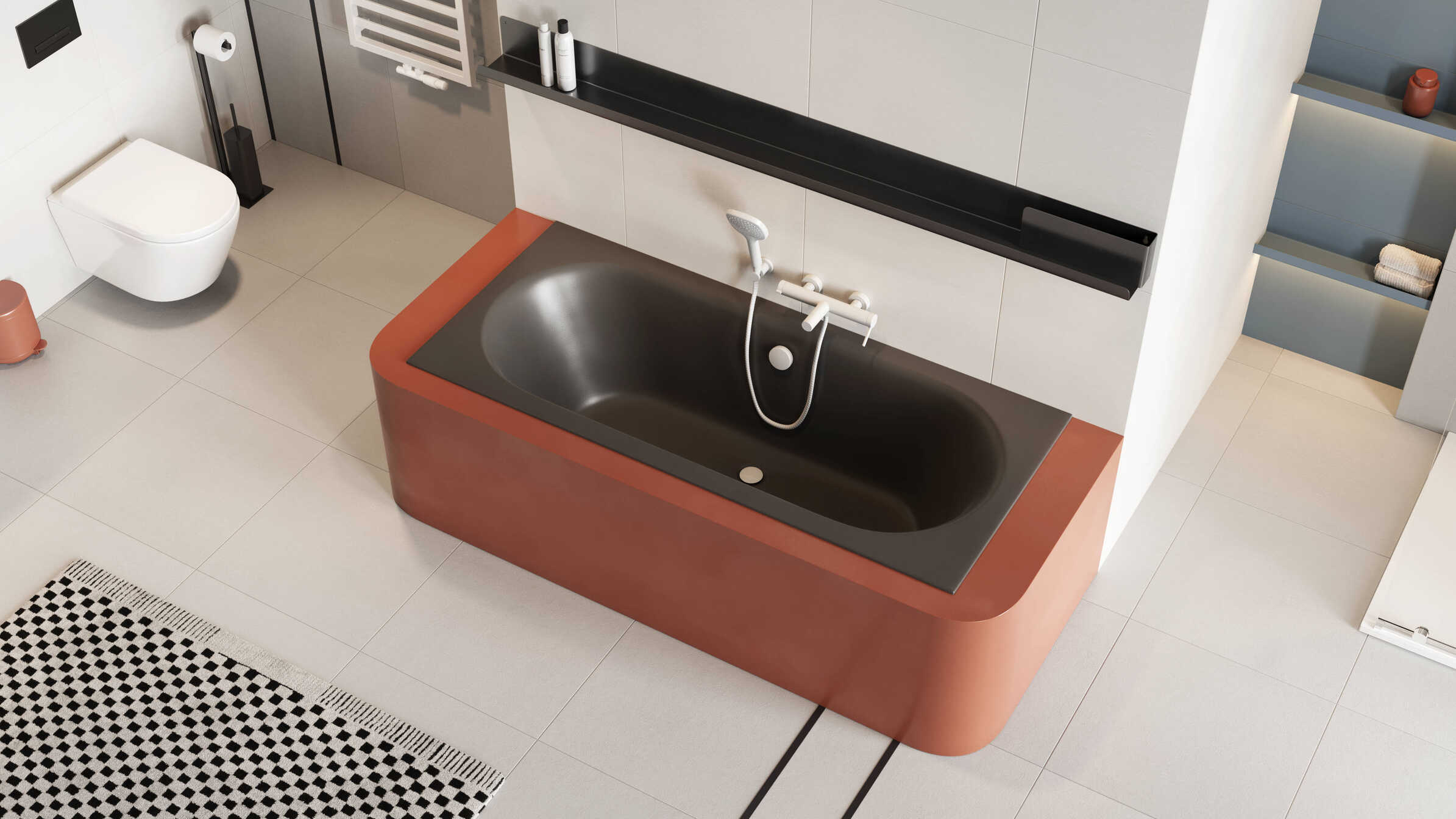 Auris słuchawka prysznicowa 3 funkcyjna, biały mat