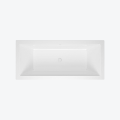 Heaven wanna prostokątna 160x75 cm z zestawem odpływowo-przelewowym Flow Excellent biały połysk