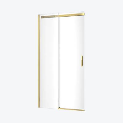 Rols drzwi prysznicowe przesuwne 100 cm element stały 2/2 złoty połysk