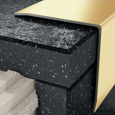 Profil V kątowy 30 mm, długość 250 cm stal nierdzewna, złoty połysk