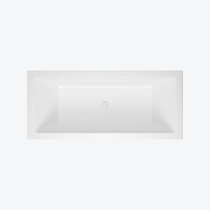 Heaven wanna prostokątna 160x75 cm z zestawem odpływowo-przelewowym Flow Excellent biały połysk