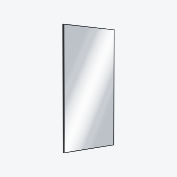 Kuadro Lustro 100x50cm Czarny Mat