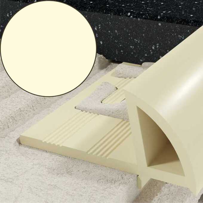 Profil EN krawędziowy 7 mm długość 250 cm, PVC, kość słoniowa