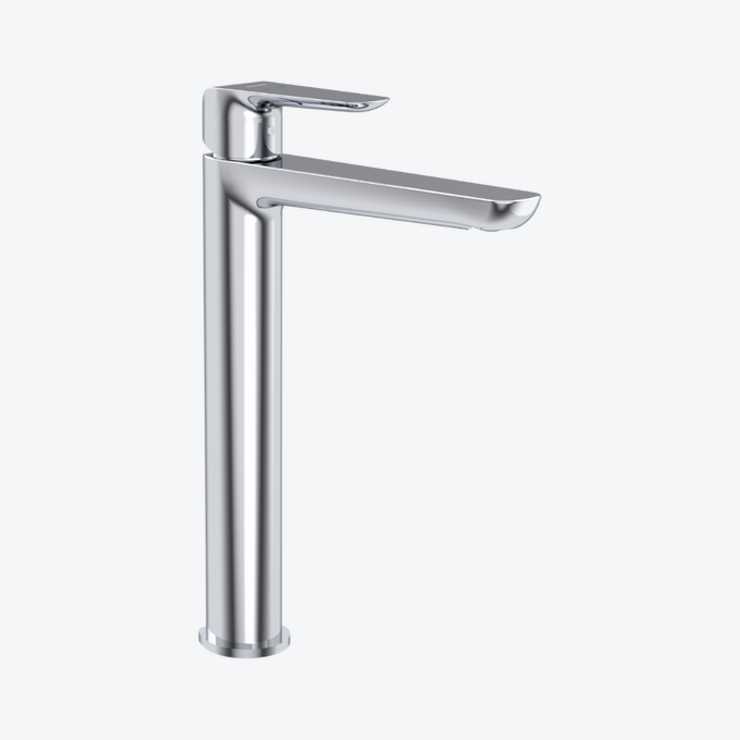 Clever 2.0 bateria umywalkowa stojąca wysoka, chrom