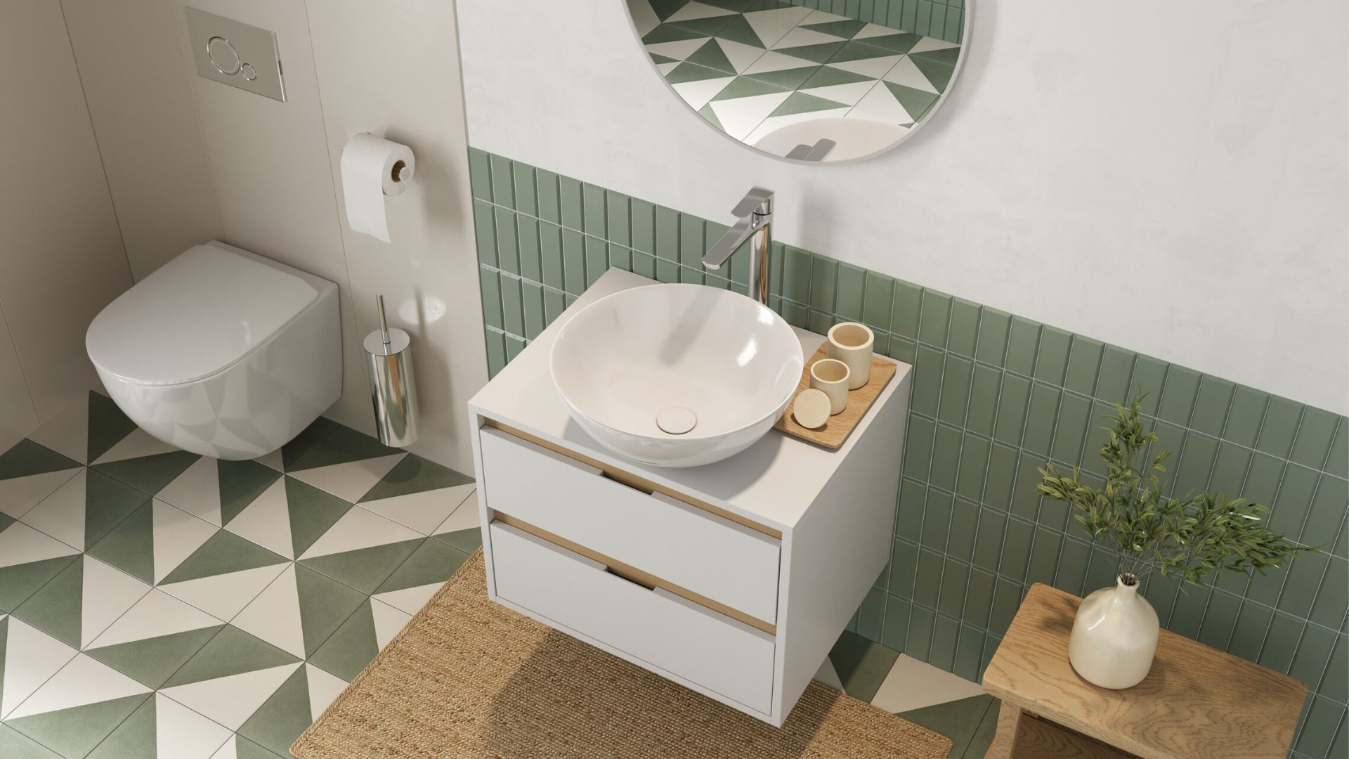 Design Korek klik-klak umywalkowo bidetowy, korpus czarny mat, pokrywa ceramiczna biała