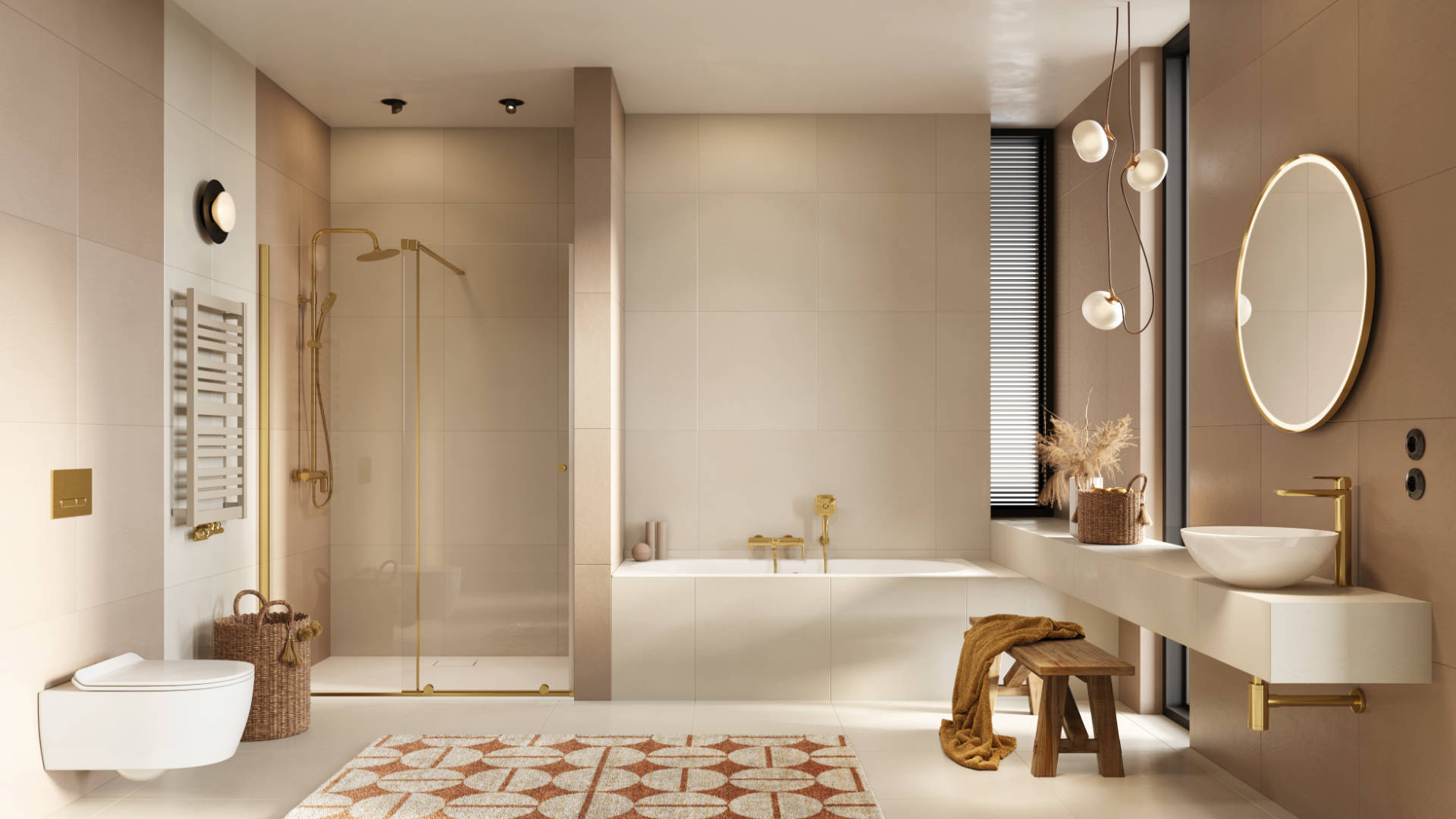 D54 syfon umywalkowy, stal nierdzewna złoty szczotkowany