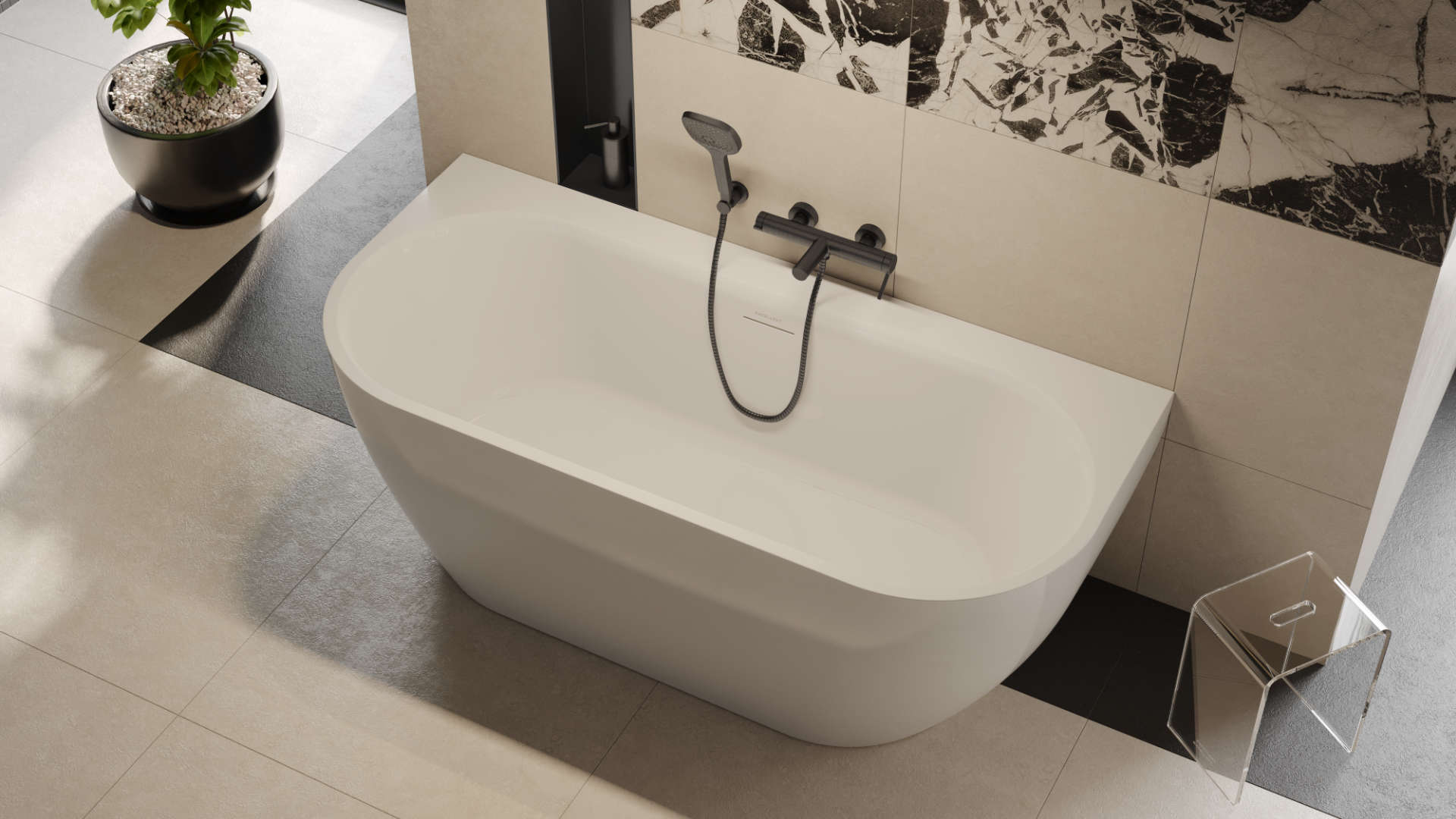 Auris słuchawka prysznicowa 3 funkcyjna, grafit szczotkowany wizka aurius