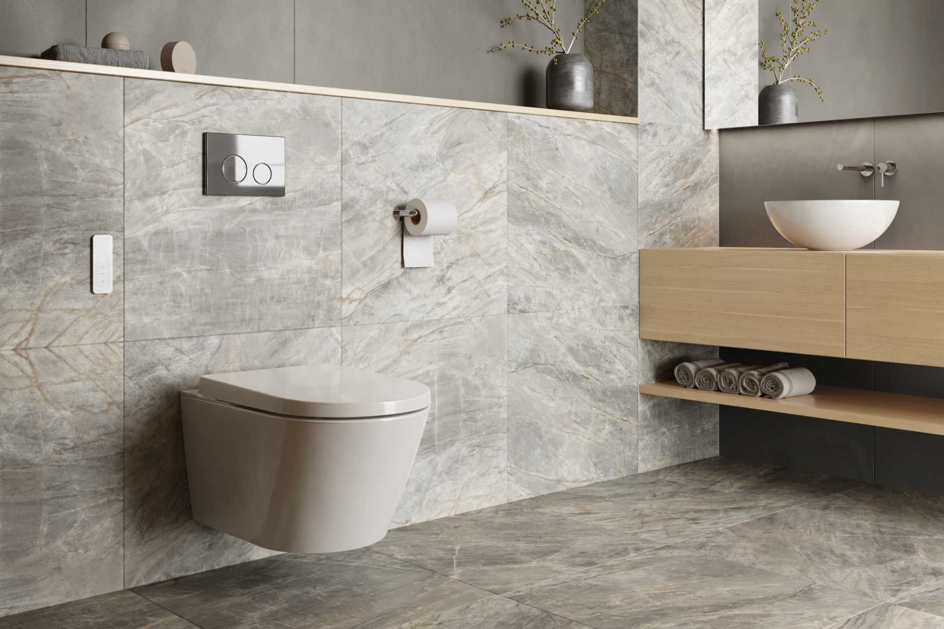 Nest przycisk spłukujący do stelaża WC Flaro Expert, chrom