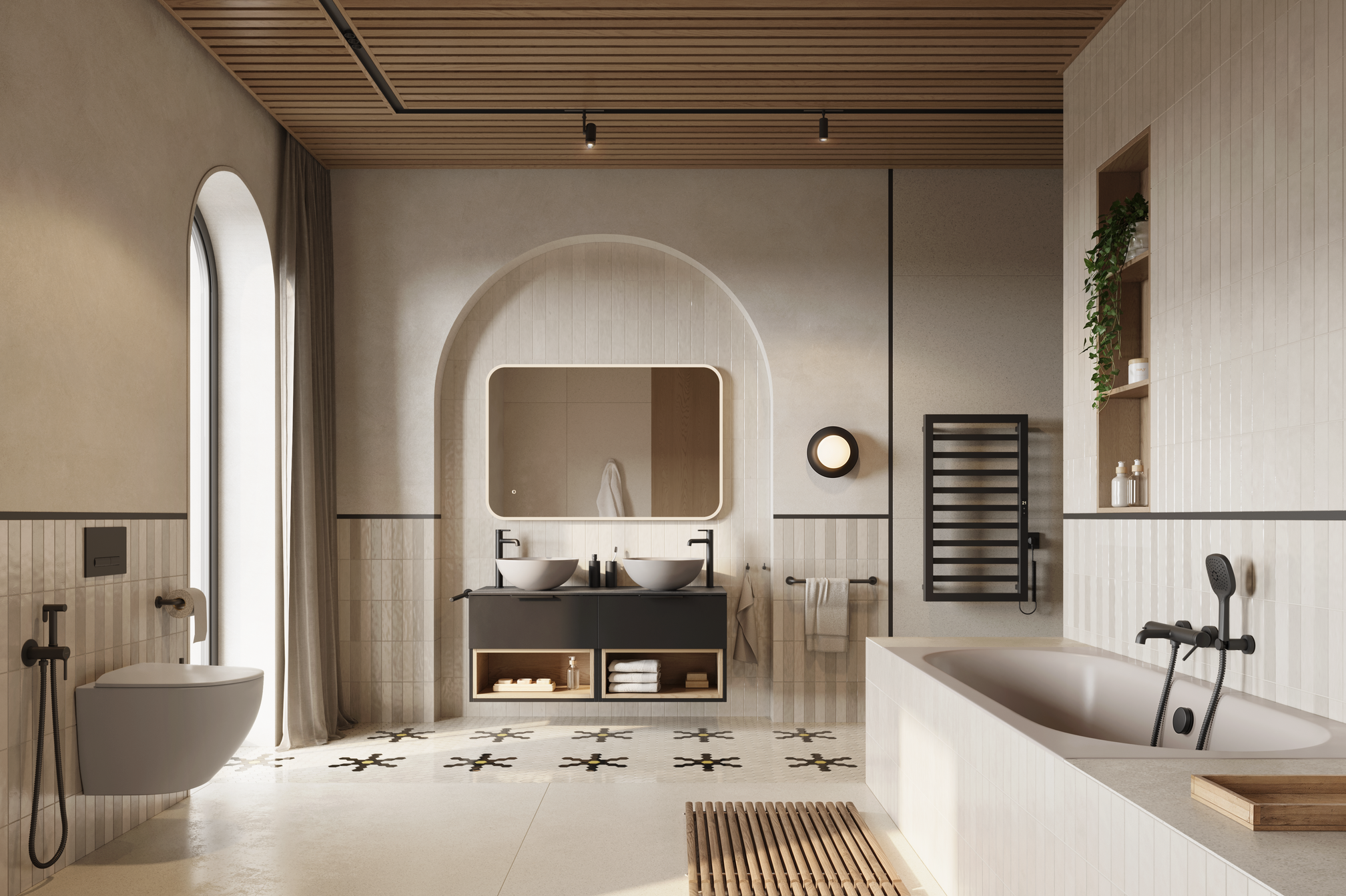 Tuto 2.0 szafka wisząca 80 cm 1 szuflada front gładki wysoki, płyta szara laminowana, szary/szary