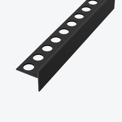 Profil brodzikowy 120 cm, spadkowy prawy stal nierdzewna, czarny mat