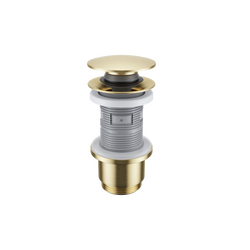 Korek klik-klak umywalkowo-bidetowy, złoty szczotkowany