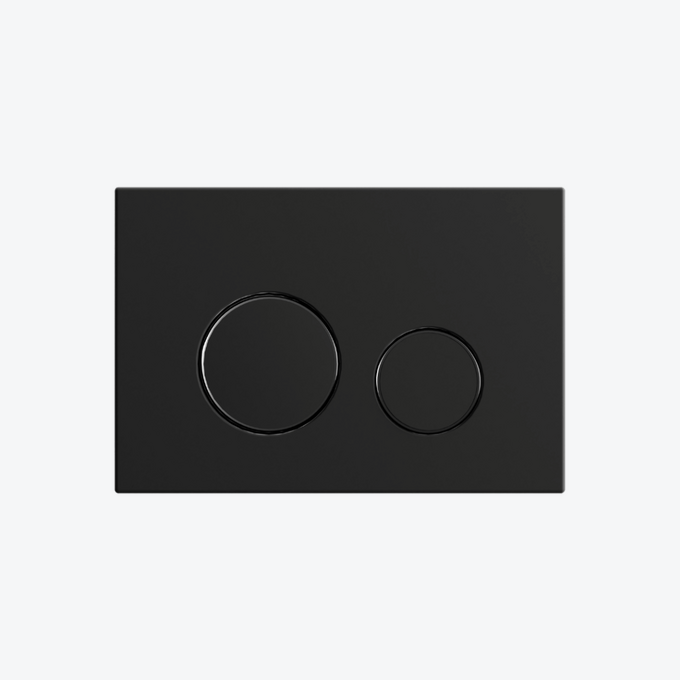 Nest przycisk spłukujący do stelaża podtynkowego WC Flaro Expert, czarny mat