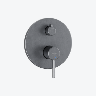 PI bateria prysznicowo-wannowa podtynkowa 2 funkcyjna, grafit szczotkowany