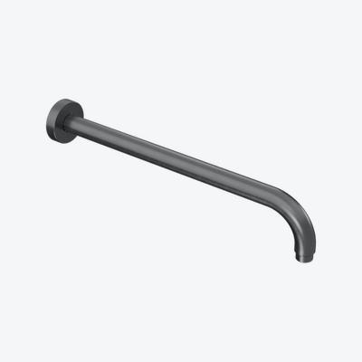 Ramię prysznicowe ścienne 40 cm okrągłe, grafit szczotkowany