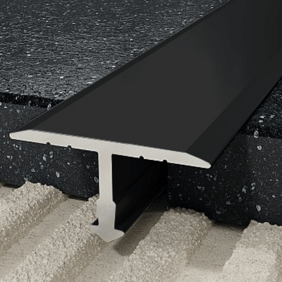 Profil T fugowy 18 mm, długość 250 cm aluminiowy, malowany proszkowo, czarny mat