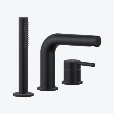 PI bateria wannowa 3 otworowa, czarny mat