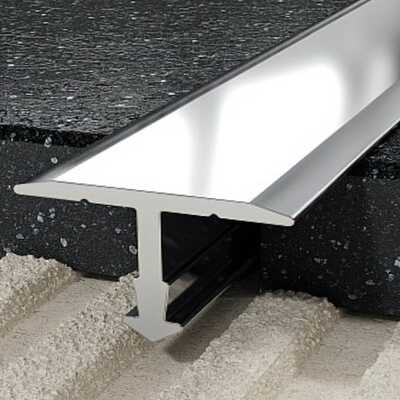 Profil T fugowy 18 mm, długość 250 cm aluminiowy, elektropoler srebrny