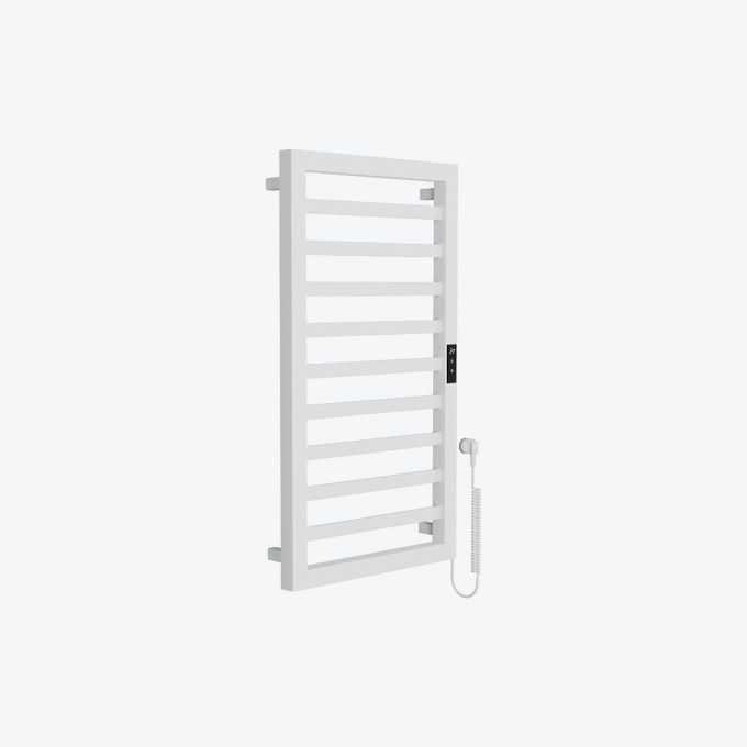 Brego Smart grzejnik łazienkowy elektryczny 91x50 cm, biały mat